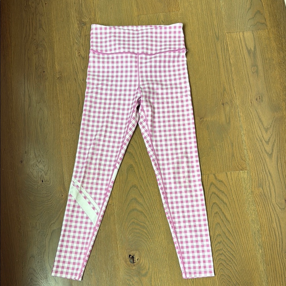 Peloton Pink Gingham Leggings